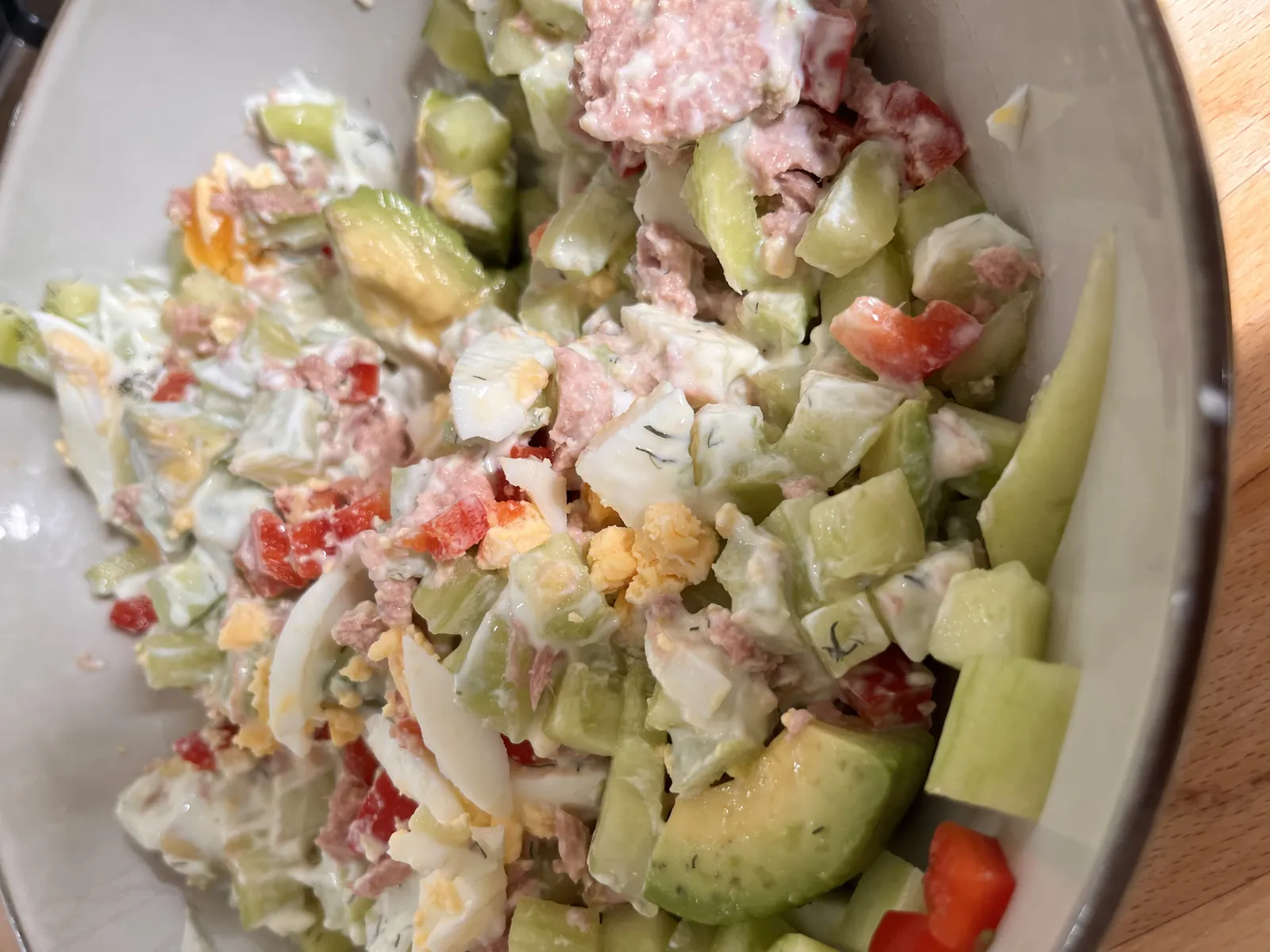 American tuna salad, photo de la recette