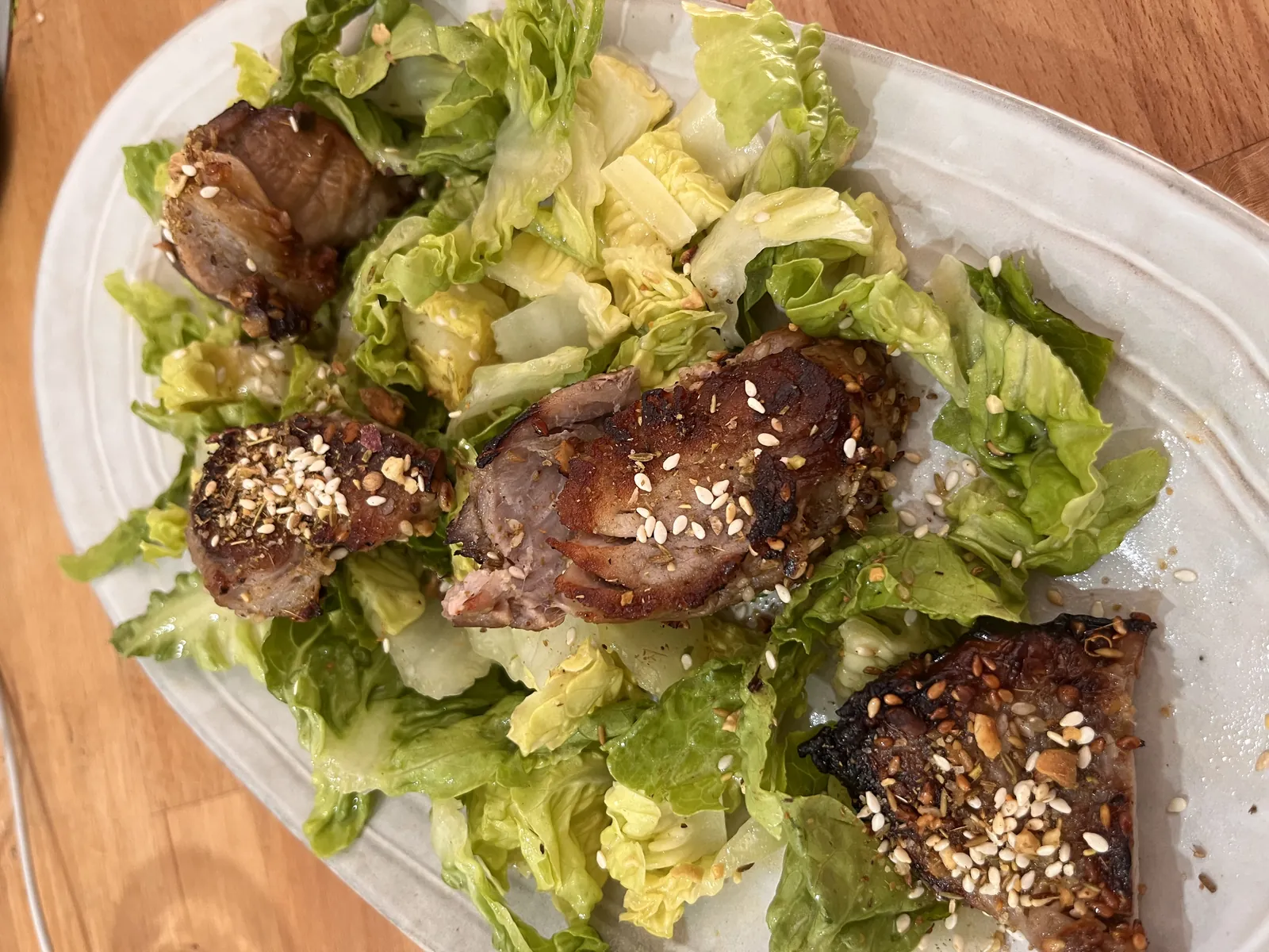Filet mignon parfumé au miel et à la Dukkah, recette minceur de Laurence
