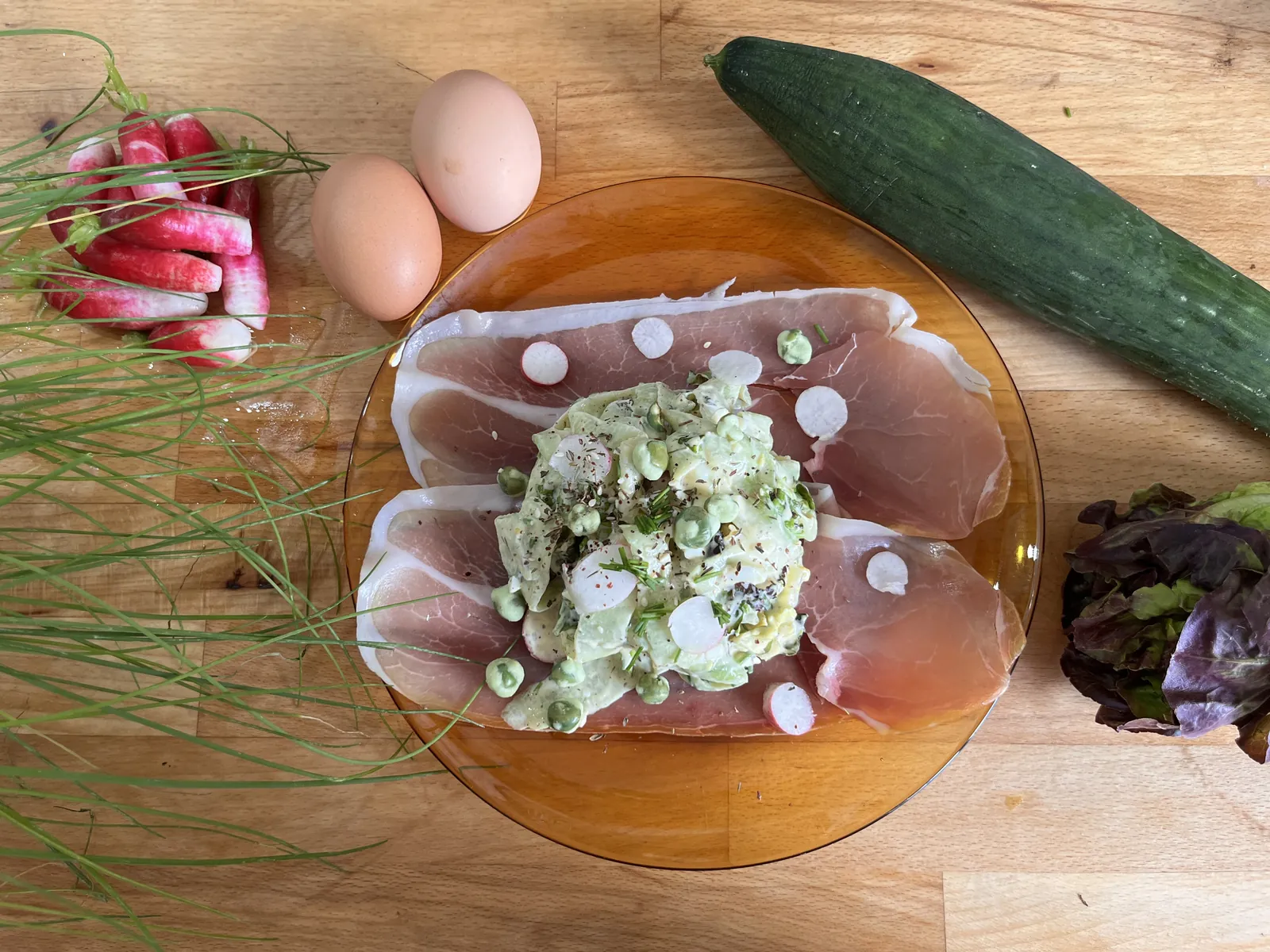 La salade à l'envers, recette minceur de Laurence