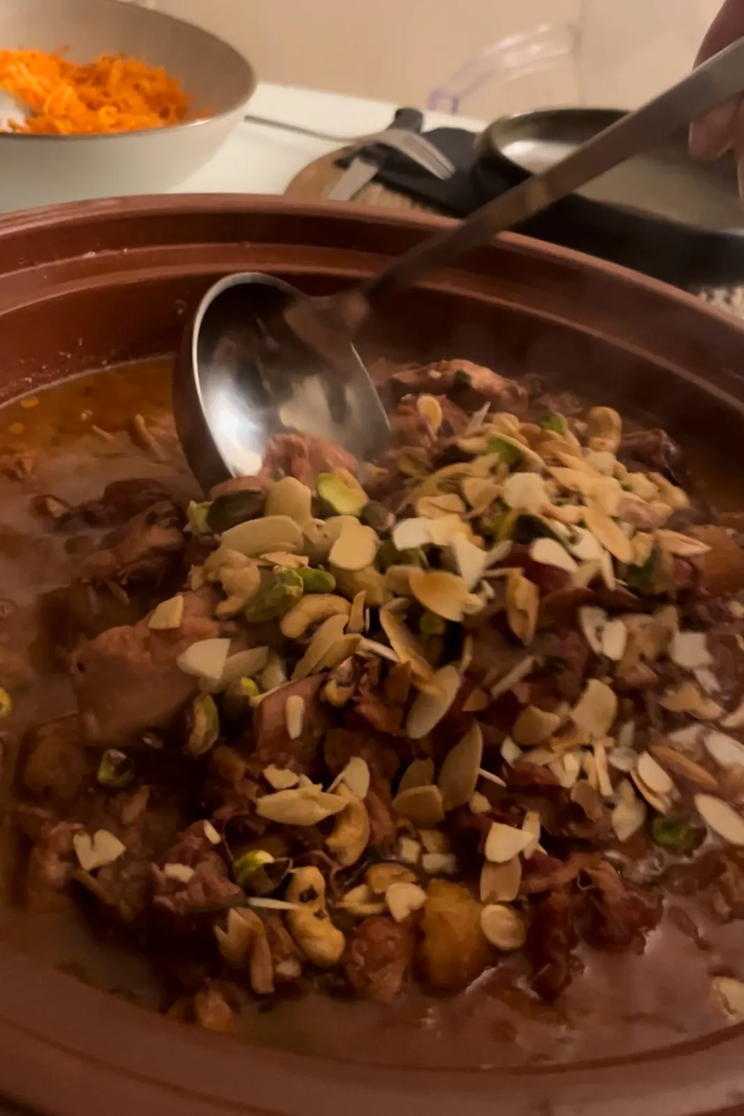 Le tajine de poulet aux fruits secs, recette minceur de Laurence