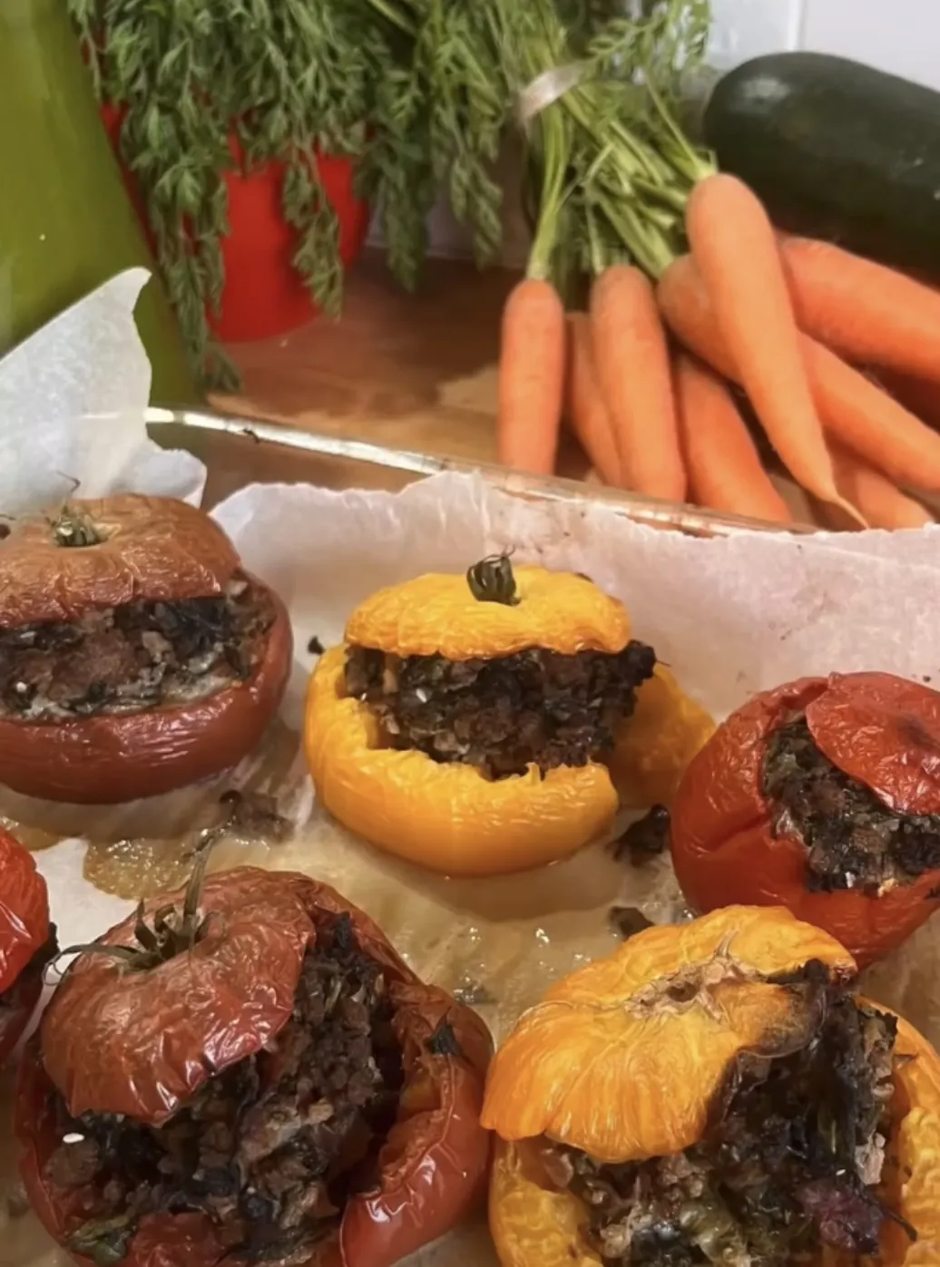 Les tomates farcies, recette minceur de Laurence