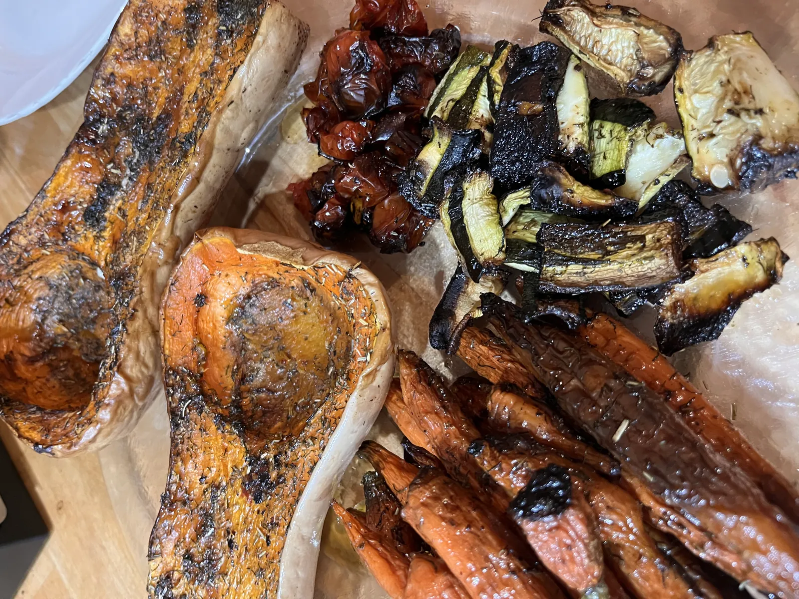 Légumes d'automne rôtis, recette minceur de Laurence