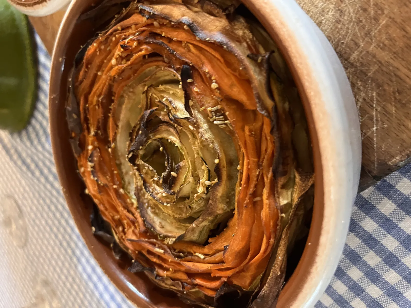 Tourbillon de carottes au four, recette minceur de Laurence